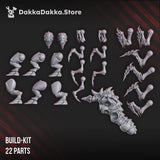 Tabletop Terrain Miniature Fangthrowers of The Great Harvest (build kit)