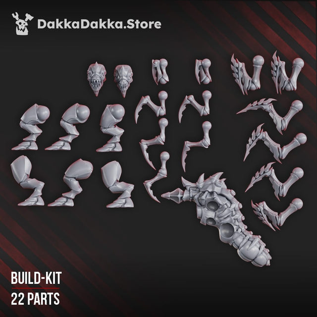 Tabletop Terrain Miniature Fangthrowers of The Great Harvest (build kit)