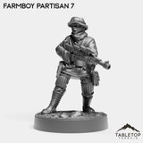 Tabletop Terrain Miniature Farmboy Partisans