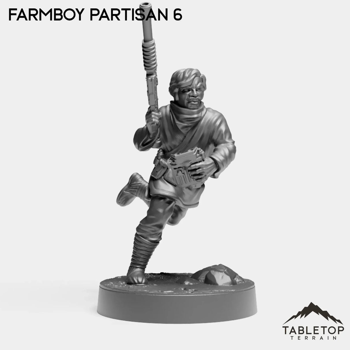 Tabletop Terrain Miniature Farmboy Partisans
