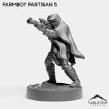 Tabletop Terrain Miniature Farmboy Partisans