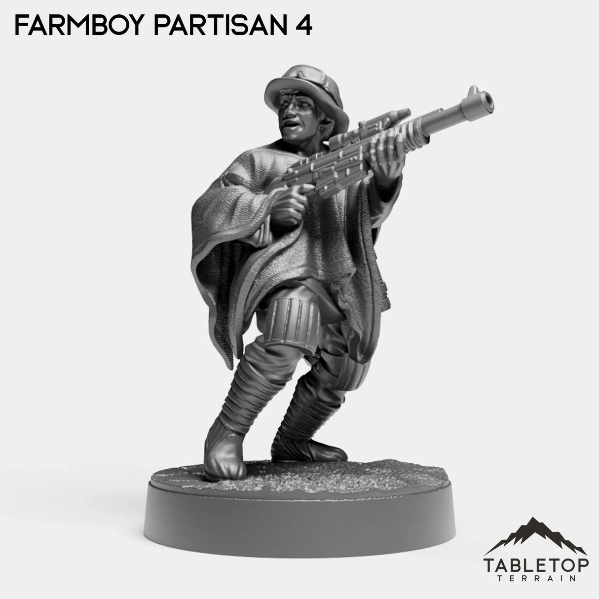 Tabletop Terrain Miniature Farmboy Partisans