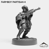 Tabletop Terrain Miniature Farmboy Partisans