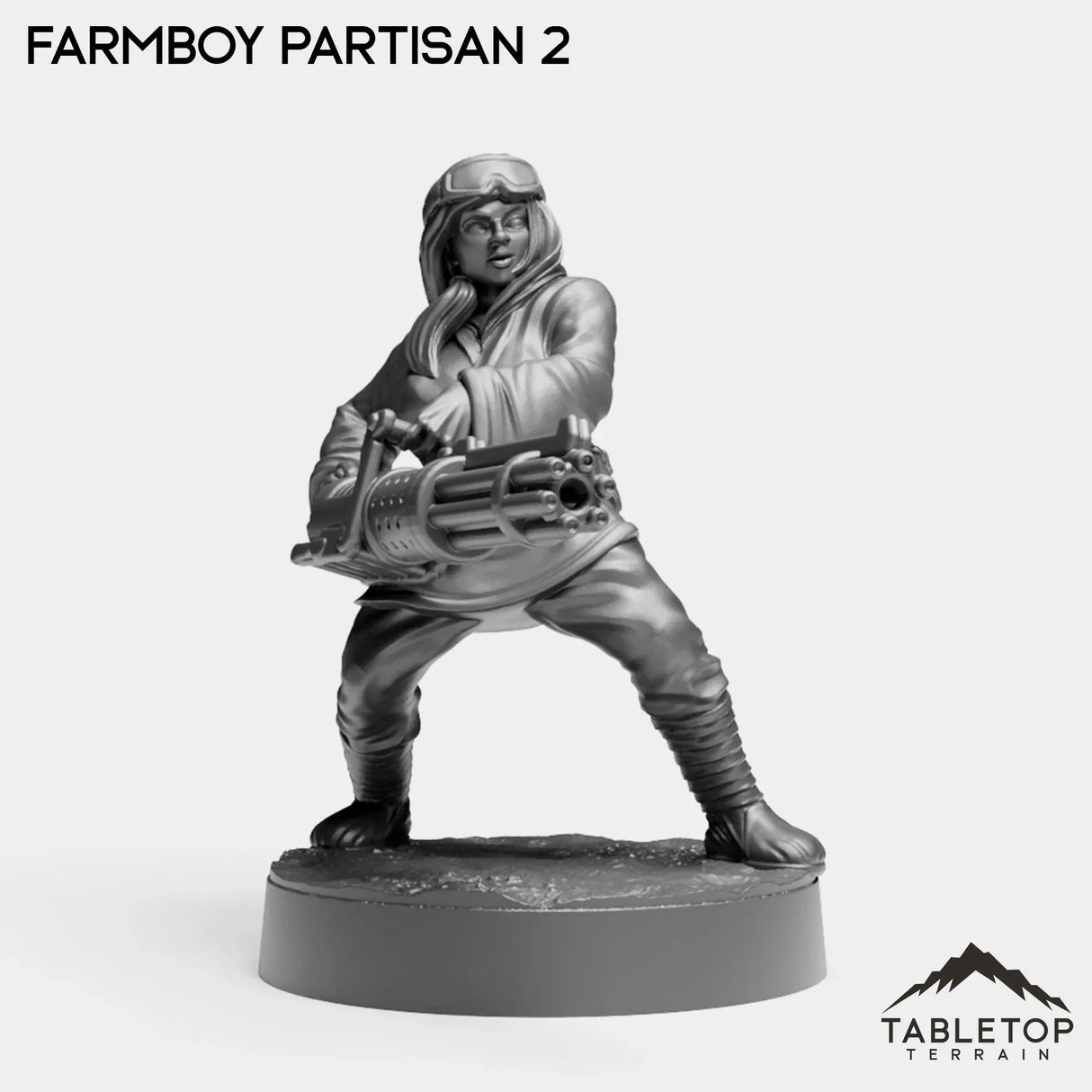 Tabletop Terrain Miniature Farmboy Partisans