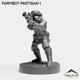 Tabletop Terrain Miniature Farmboy Partisans