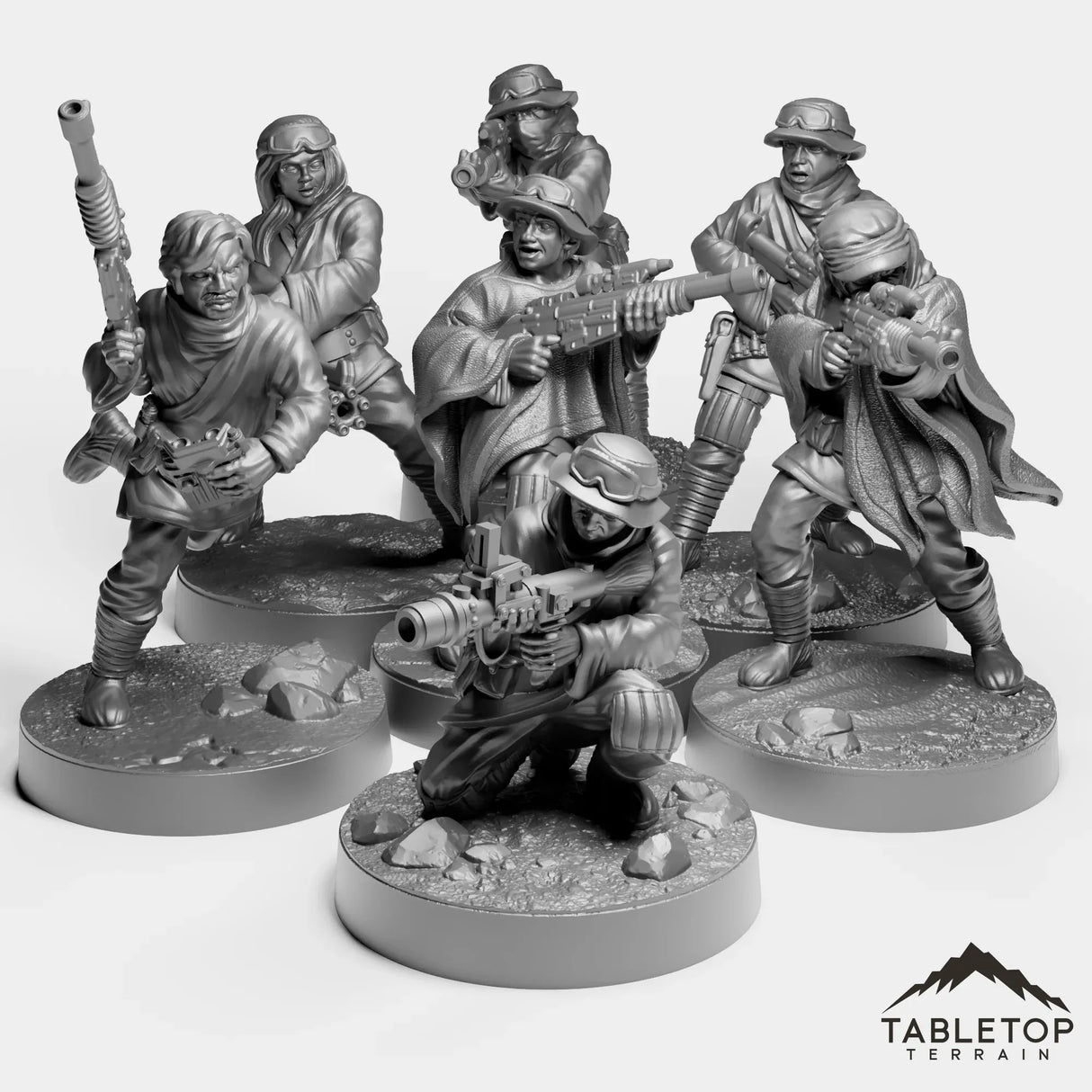 Tabletop Terrain Miniature Farmboy Partisans