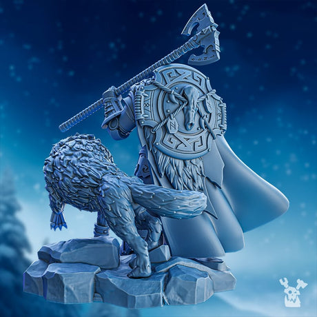 Tabletop Terrain Miniature Fein'ar the Wolfborn
