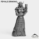 Tabletop Terrain Miniature Female Drinking Darkness Wine Merchants