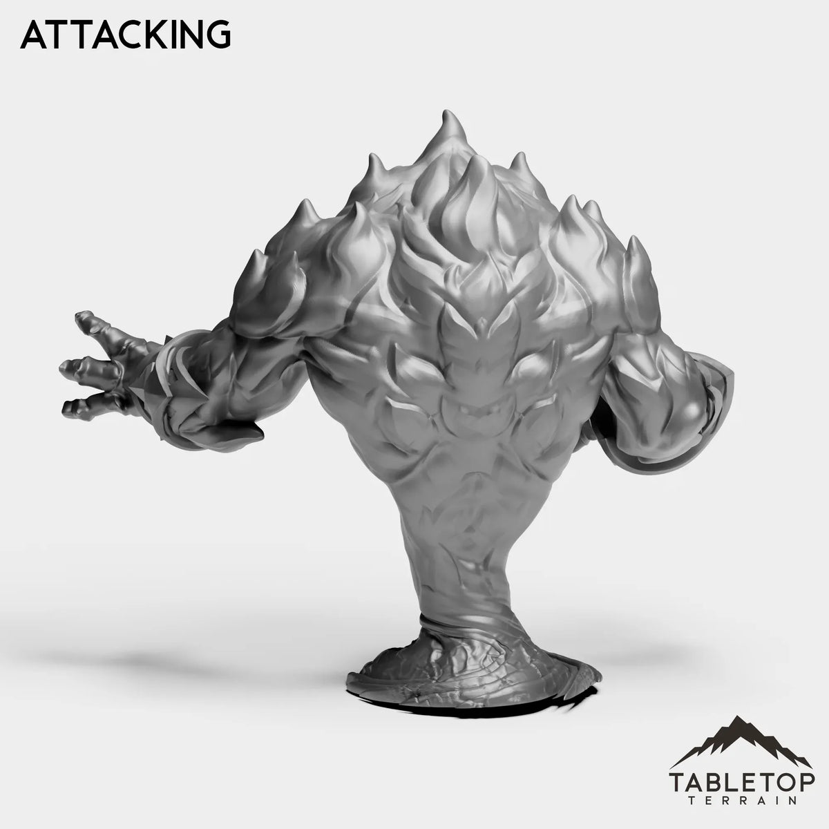 Tabletop Terrain Miniature Fire Elemental Boss