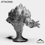Tabletop Terrain Miniature Fire Elemental Boss
