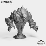 Tabletop Terrain Miniature Fire Elemental Boss