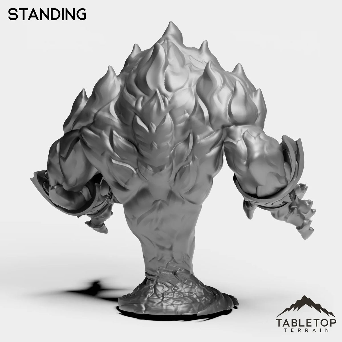 Tabletop Terrain Miniature Fire Elemental Boss