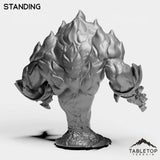 Tabletop Terrain Miniature Fire Elemental Boss