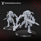 Tabletop Terrain Miniature Flesh Daemon Squad x10