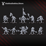 Tabletop Terrain Miniature Flesh Daemon Squad x10