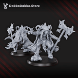 Tabletop Terrain Miniature Flesh Daemon Squad x10