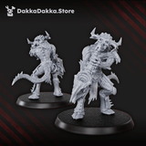 Tabletop Terrain Miniature Flesh Daemon Squad x10
