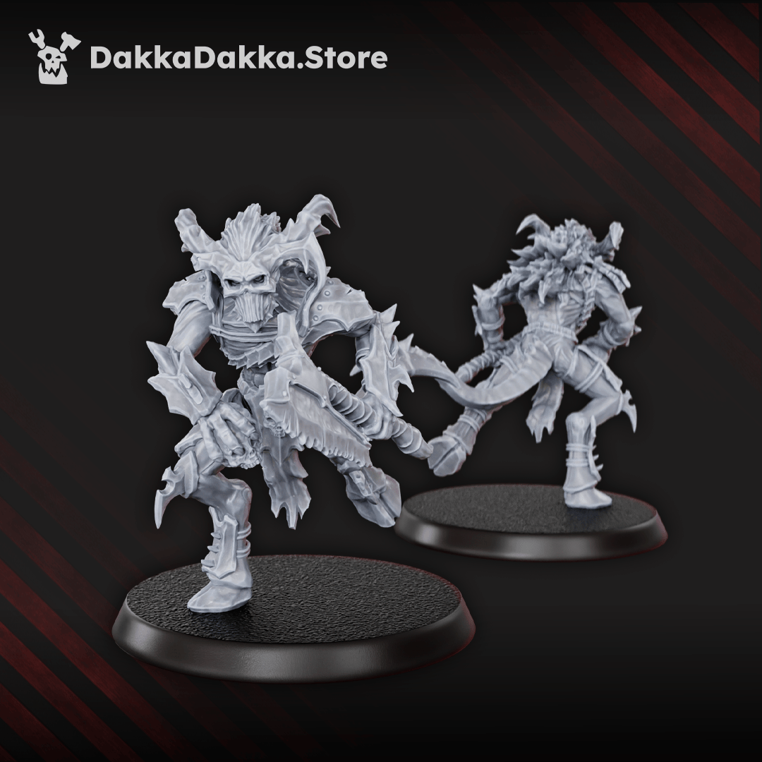 Tabletop Terrain Miniature Flesh Daemon Squad x10