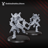 Tabletop Terrain Miniature Flesh Daemon Squad x10