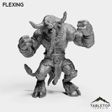 Tabletop Terrain Miniature Flexing Minotaur Brute