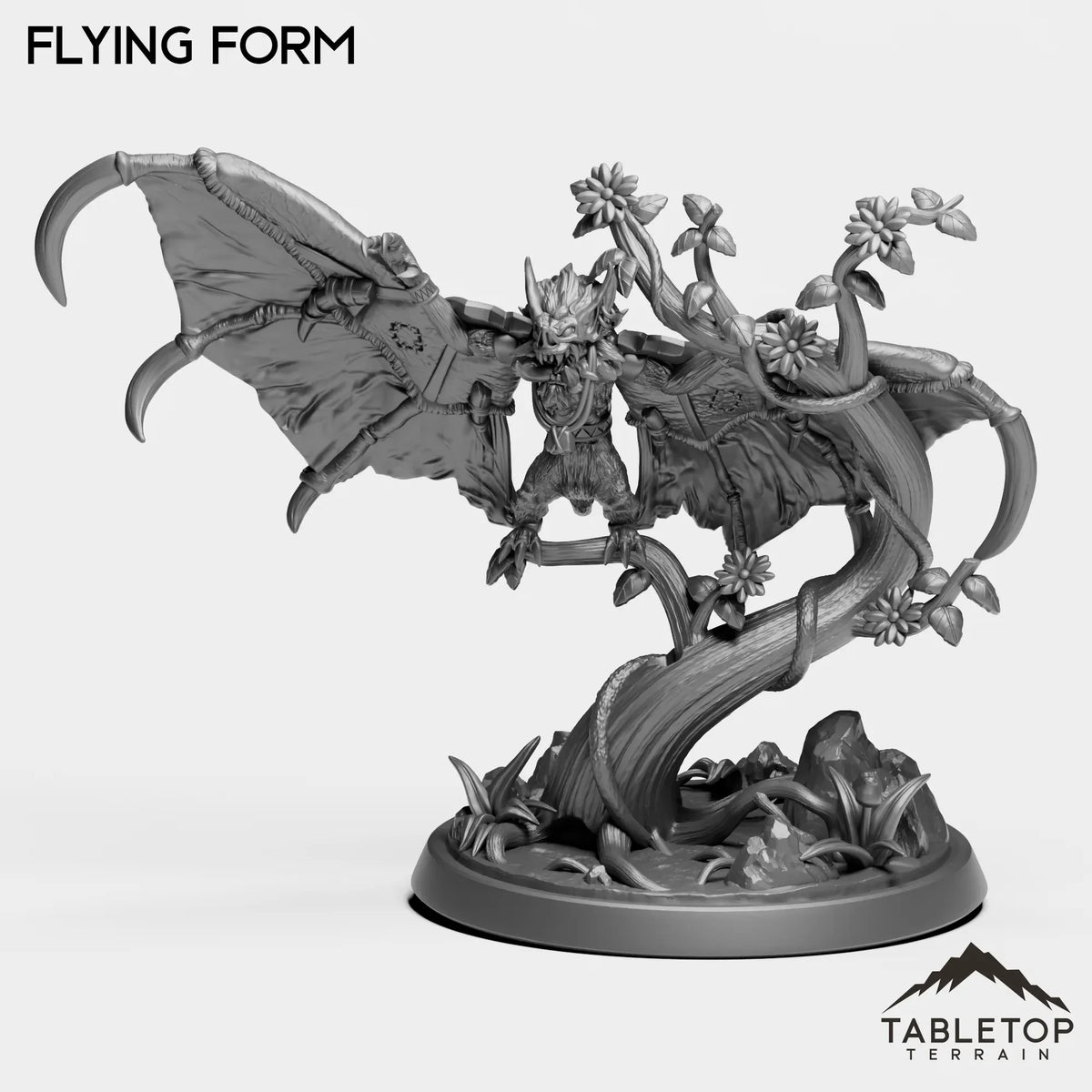 Tabletop Terrain Miniature Flying Form Troll Druid Forms