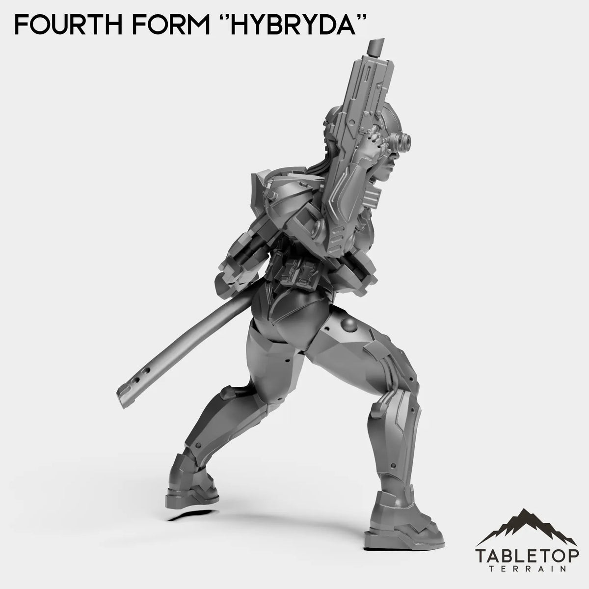 Tabletop Terrain Miniature Fourth Form - Human Hybrids