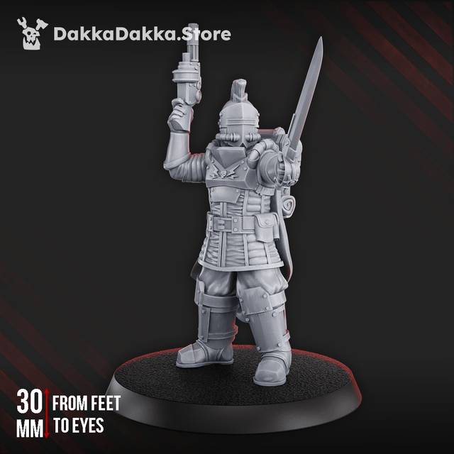 Tabletop Terrain Miniature FREE STL: Dawnguard Squad Commander