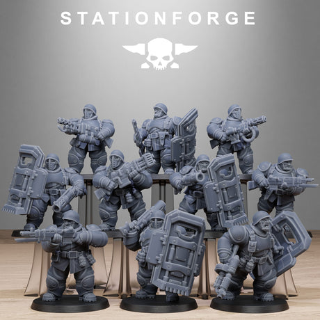 Tabletop Terrain Miniature FreeGuard Armored Mutants