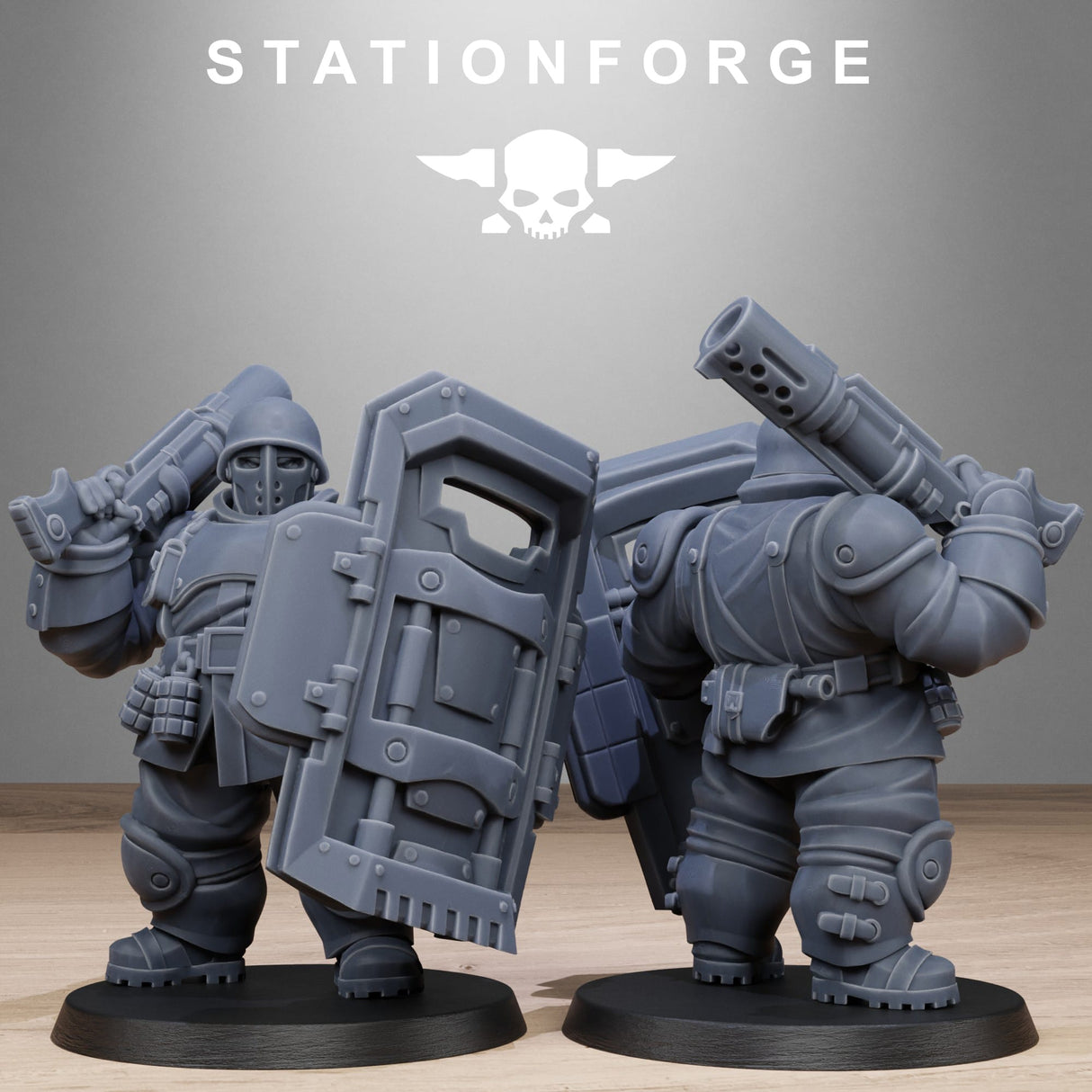 Tabletop Terrain Miniature FreeGuard Armored Mutants