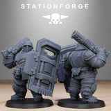 Tabletop Terrain Miniature FreeGuard Armored Mutants