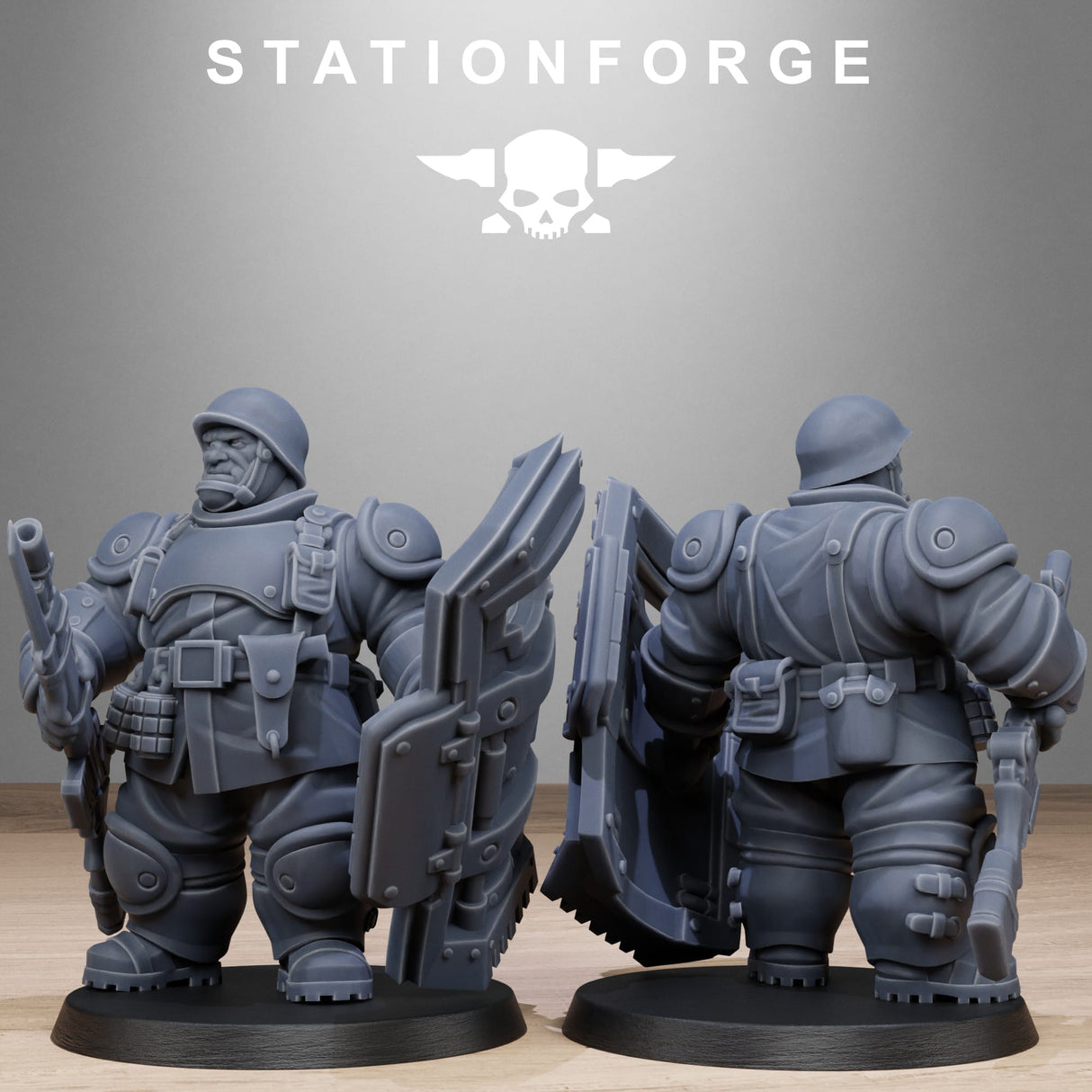 Tabletop Terrain Miniature FreeGuard Armored Mutants