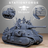 Tabletop Terrain Miniature FreeGuard Battle Tank