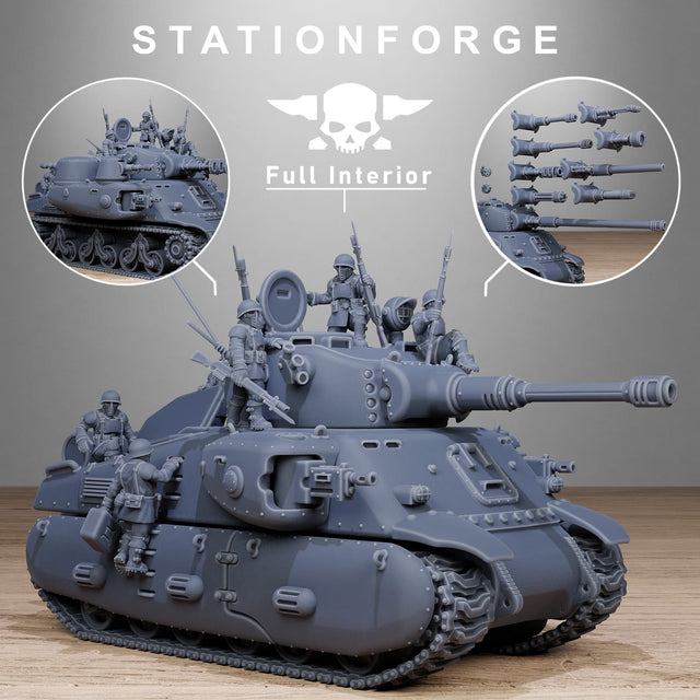 Tabletop Terrain Miniature FreeGuard Battle Tank