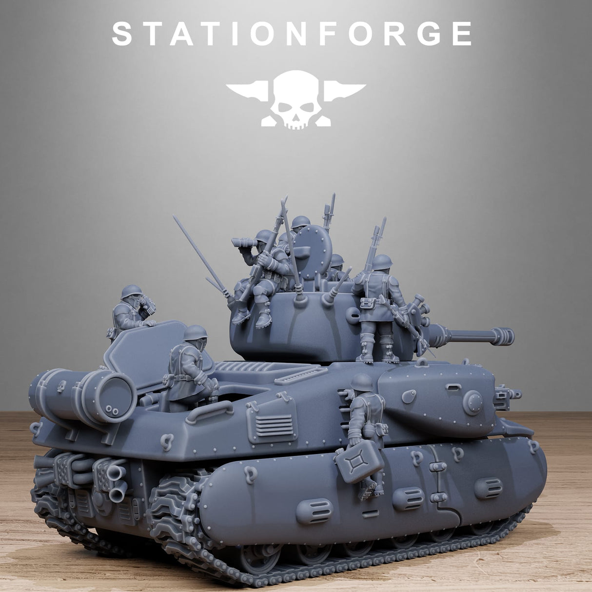 Tabletop Terrain Miniature FreeGuard Battle Tank
