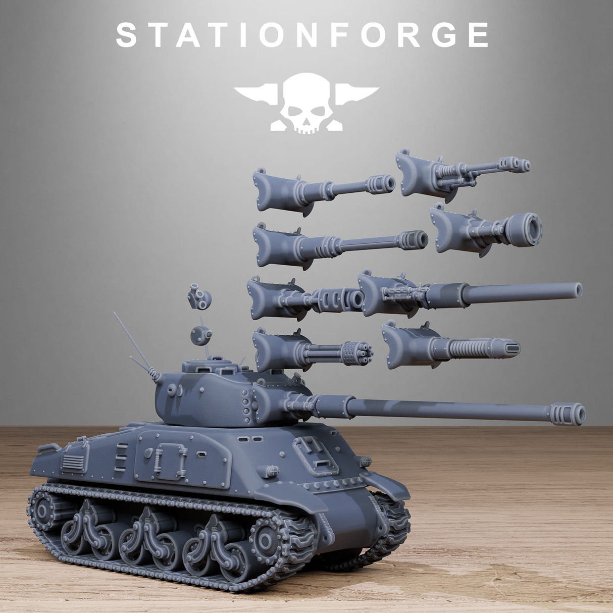 Tabletop Terrain Miniature FreeGuard Battle Tank