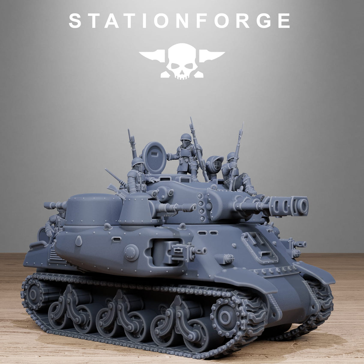 Tabletop Terrain Miniature FreeGuard Battle Tank