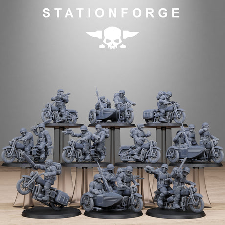 Tabletop Terrain Miniature FreeGuard Bikers