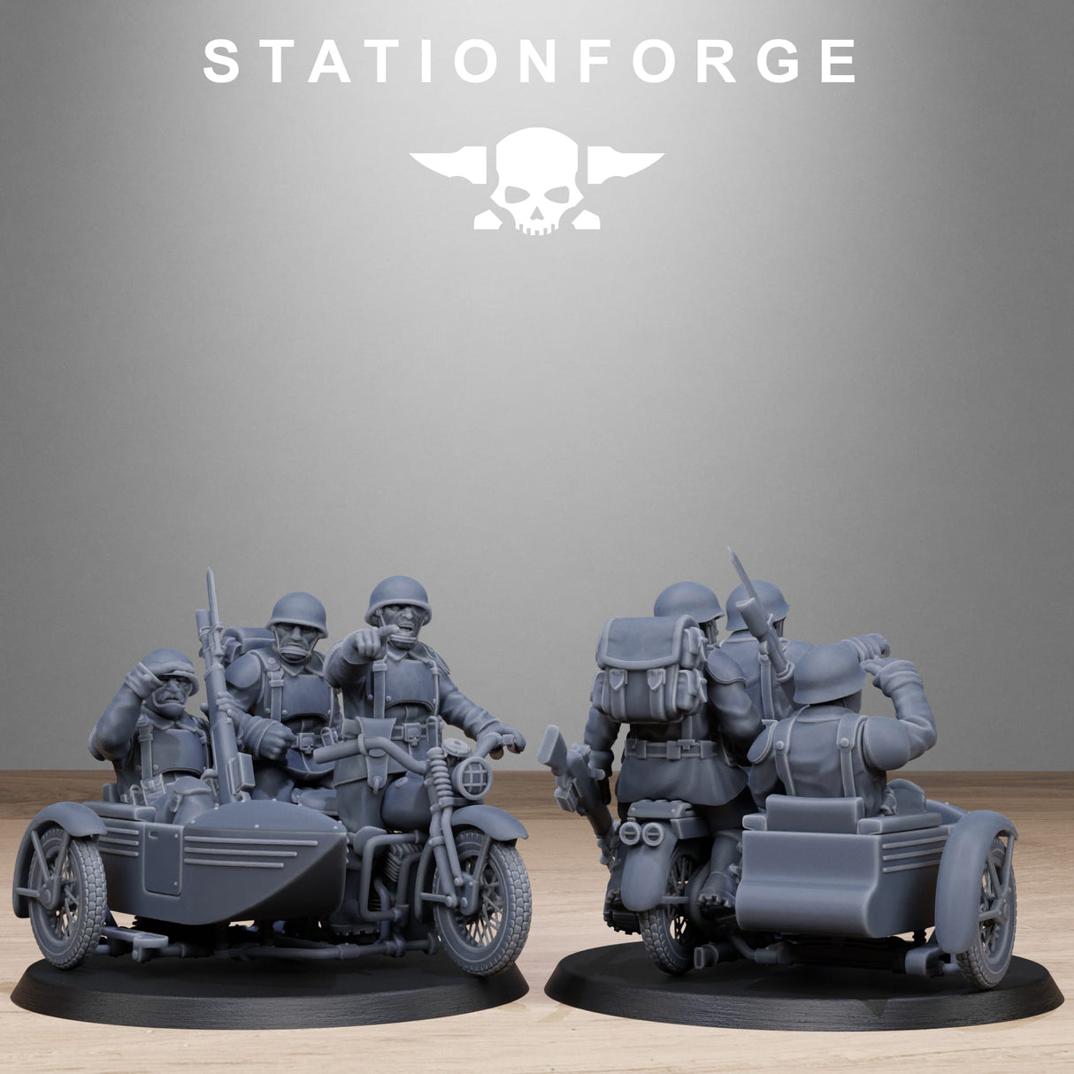 Tabletop Terrain Miniature FreeGuard Bikers