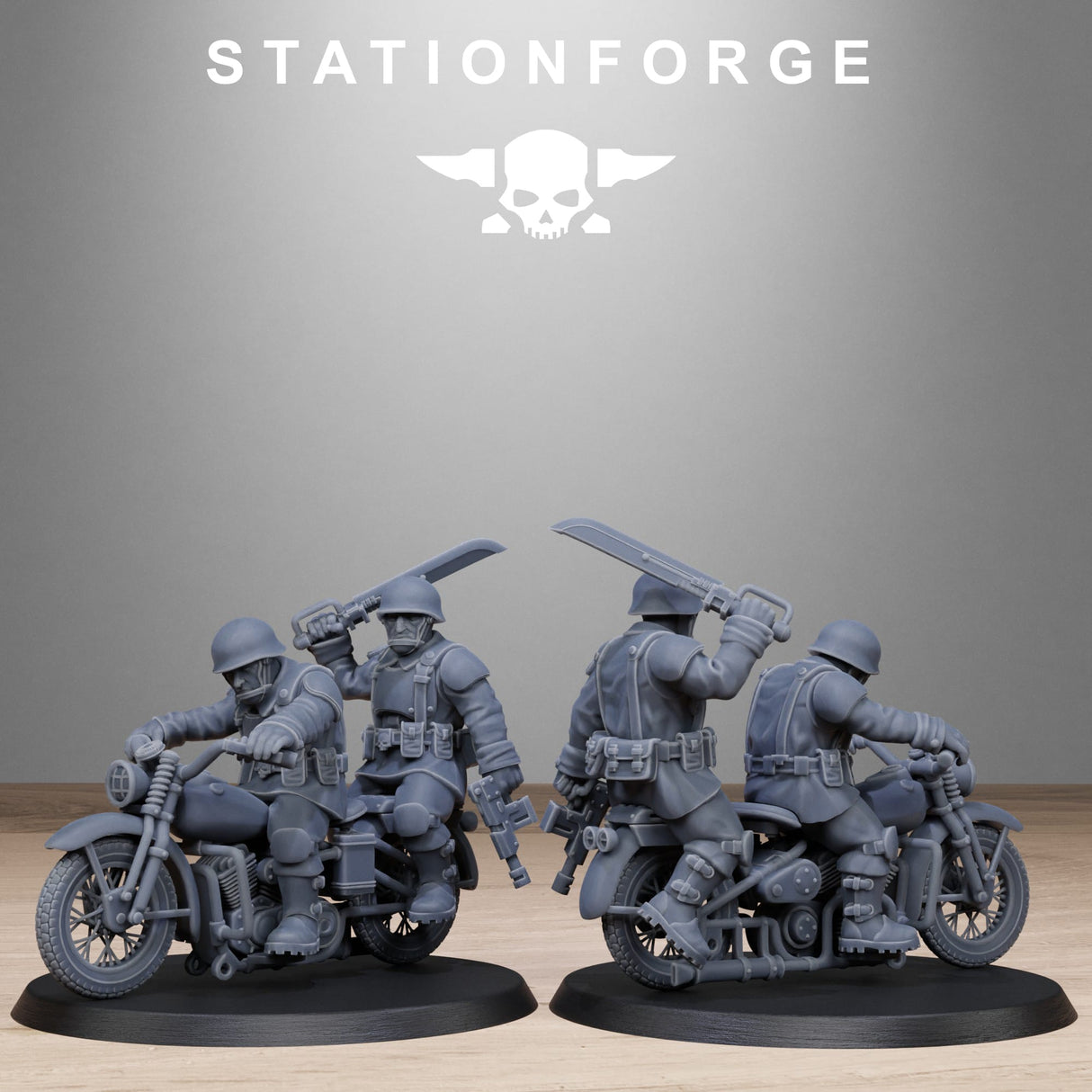 Tabletop Terrain Miniature FreeGuard Bikers