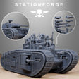 Tabletop Terrain Miniature FreeGuard Heavy Tank
