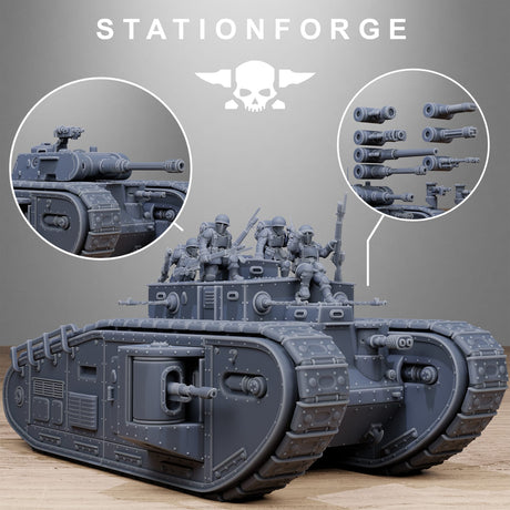 Tabletop Terrain Miniature FreeGuard Heavy Tank
