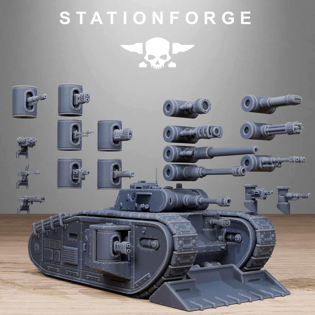 Tabletop Terrain Miniature FreeGuard Heavy Tank