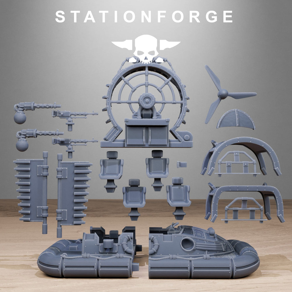 Tabletop Terrain Miniature FreeGuard Hovercraft