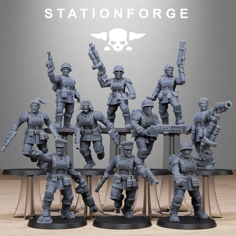 Tabletop Terrain Miniature FreeGuard Sisters