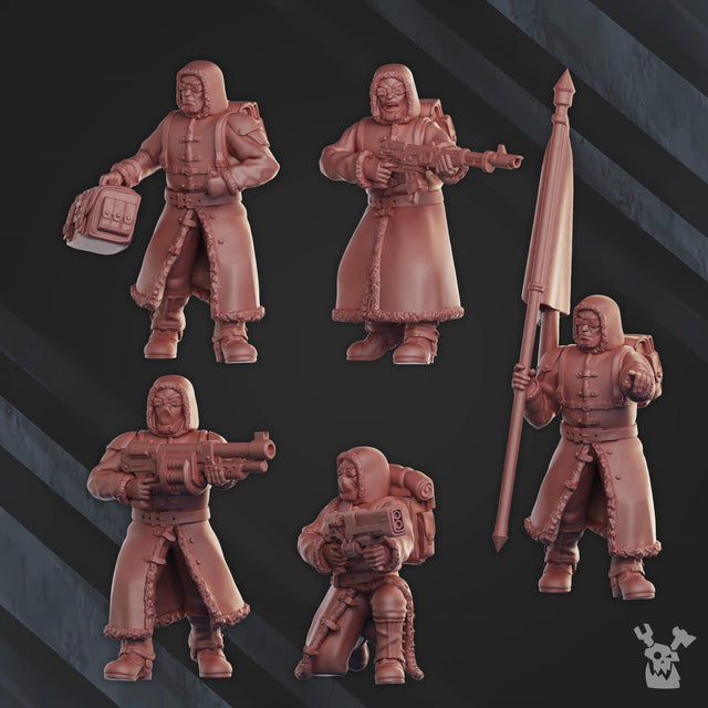 Tabletop Terrain Miniature Frostborn Command Squad