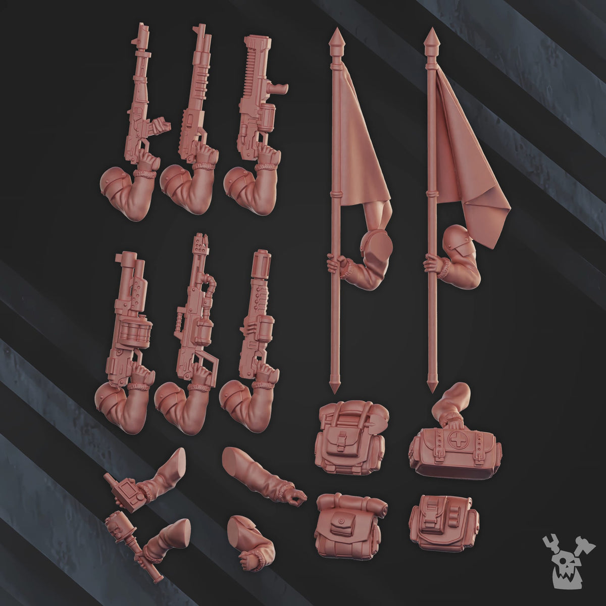 Tabletop Terrain Miniature Frostborn Command Squad