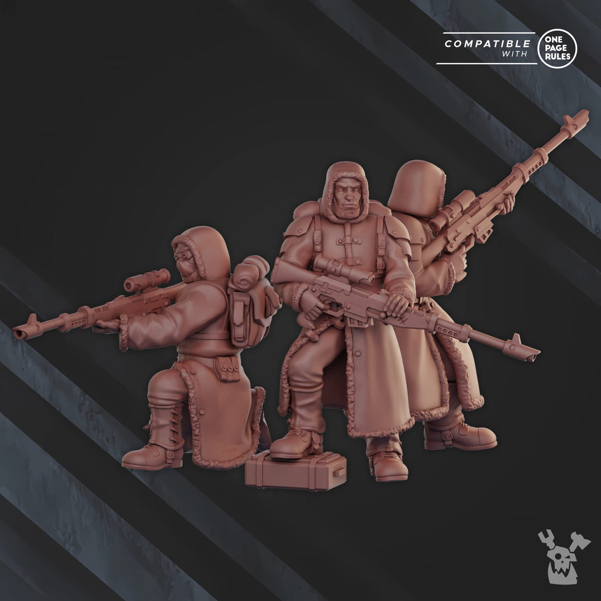 Tabletop Terrain Miniature Frostborn Division Snipers Squad
