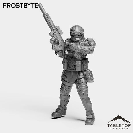 Tabletop Terrain Miniature Frostbyte - Black Stone Commandos