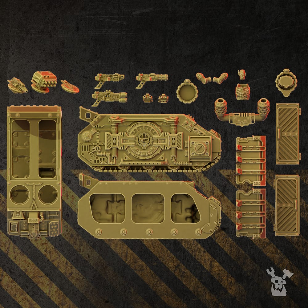 Tabletop Terrain Miniature Full Metal Fury APC