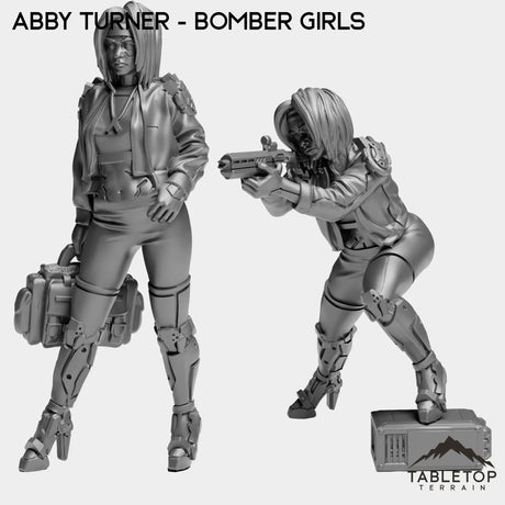 Tabletop Terrain Miniature Full Set Abby Turner - Bomber Girls